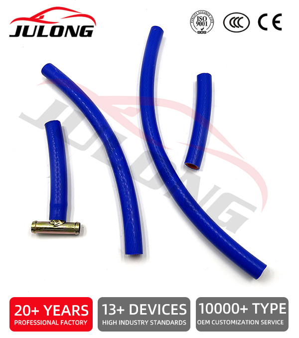 VAZ 2110 Silicone Heater (Stove) Hose Kit + Tee (4 pieces) OE:2110-8120000