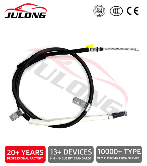 Ford Bantam (93-02), Mazda Rustler 130, 160 (93-02) left-side handbrake cable OEM:RW1070