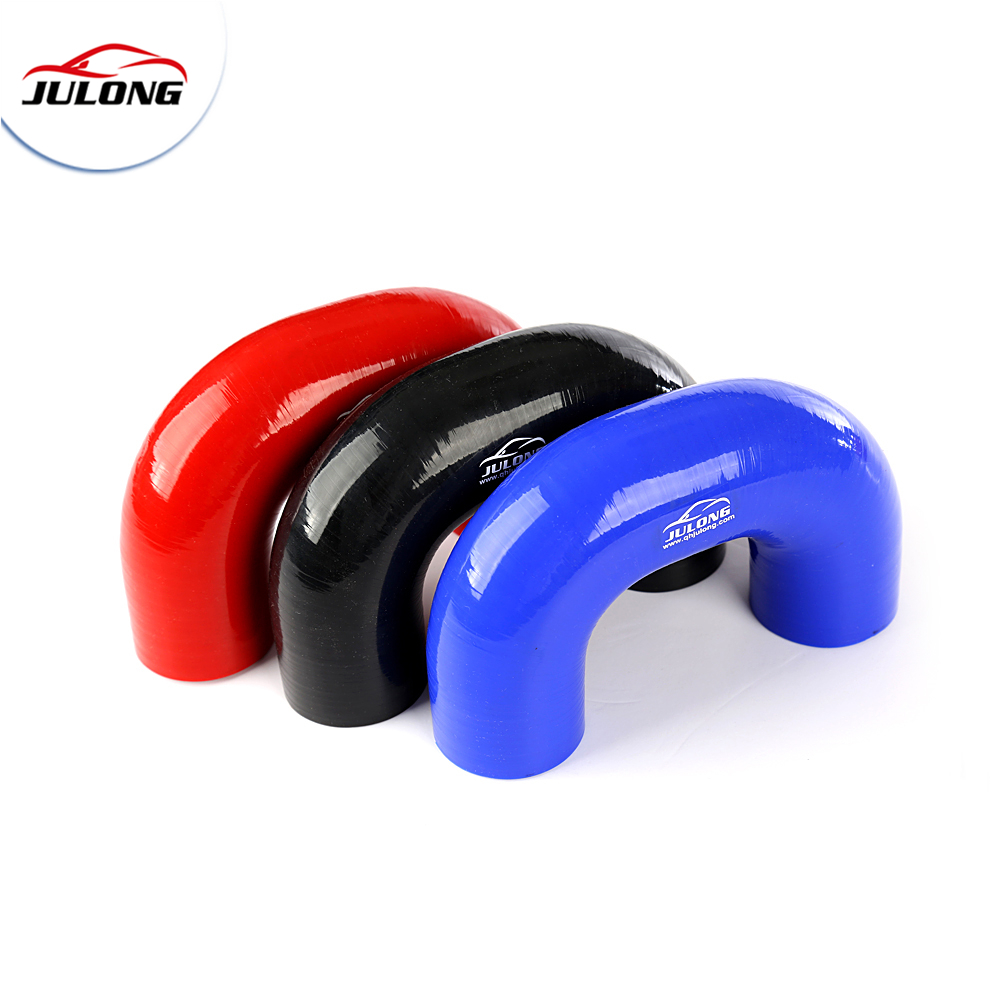 4 ply 5mm 180 Degree Reducer Radiator Silicone Hose Elbows for 3 inch to 2.5 inch silicone reducer