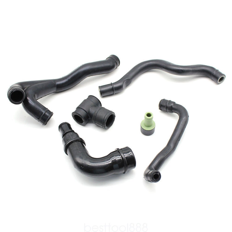 Crankcase Breather Hose Pipe Set For AUDI A3 1.8T AUQ AUM Jetta Golf 4 Bora