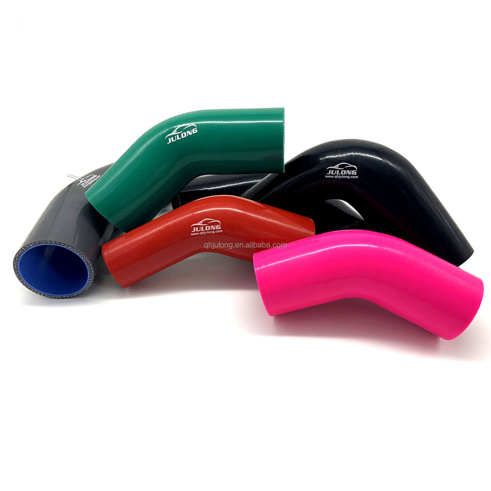 custom size silicone elbow hose 45 90 degree high quality silicone elbow fitting hose