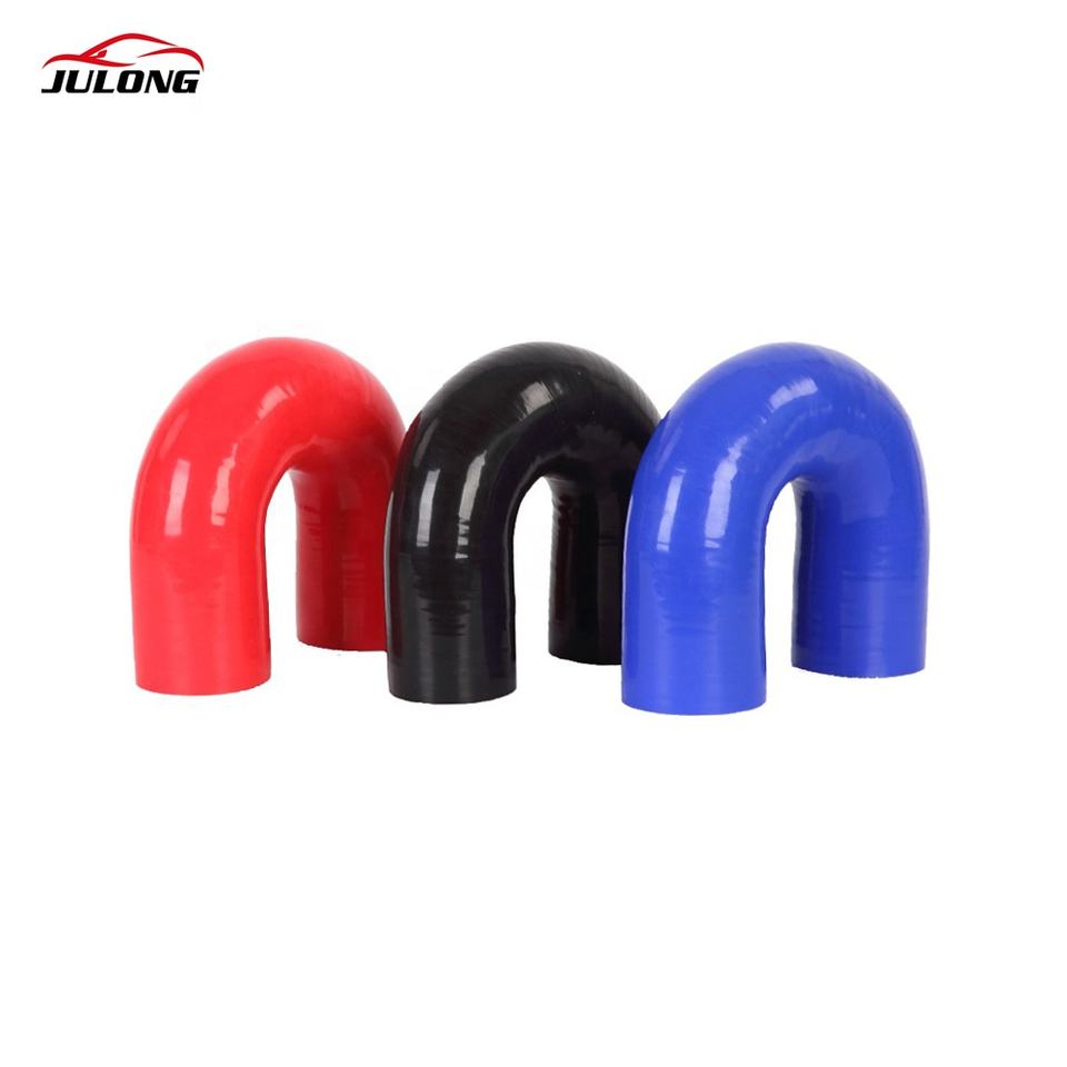 2021 Silicone Hose black color U shape 180 degree elbow silicone radiator hose for car truck