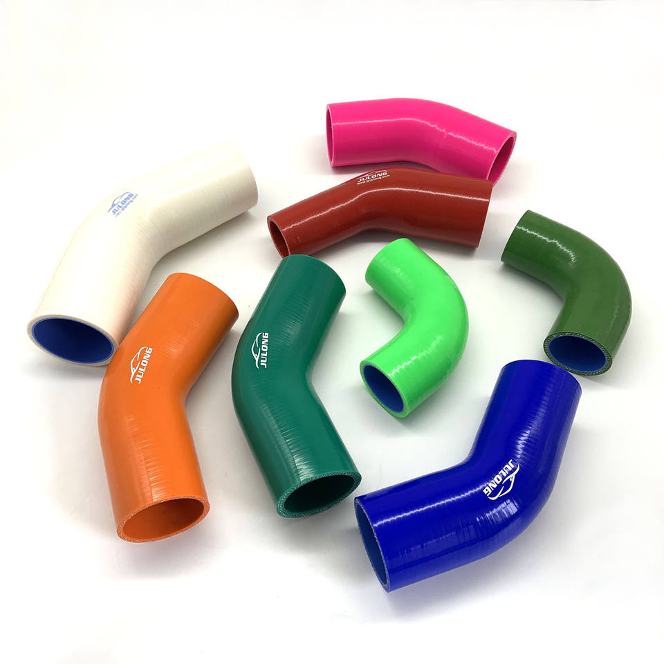 High quality high temperature resistant custom colors custom size radiator silicone hose silicone elbow hose