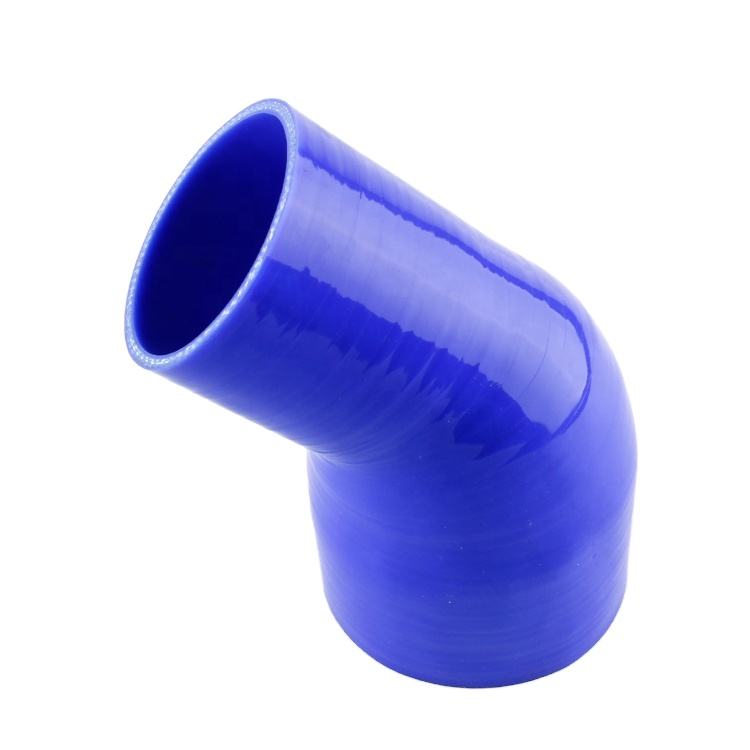 Heat Resistant automotive Reducer Silicone Hose pipe 2' to 2.5' ID 51mm-63mm 45 Degree Reducer Elbow Radiator Silicone Hose