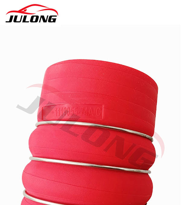 China FAW J6 truck silicone intercooler intake hose OEM:1119055-74A China FAW J6 truck silicone intercooler intake hose OEM:1119055-74A