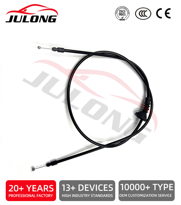 BMW E87 E90 E91 Hood Release Cable (Rear) OEM: 51237060529