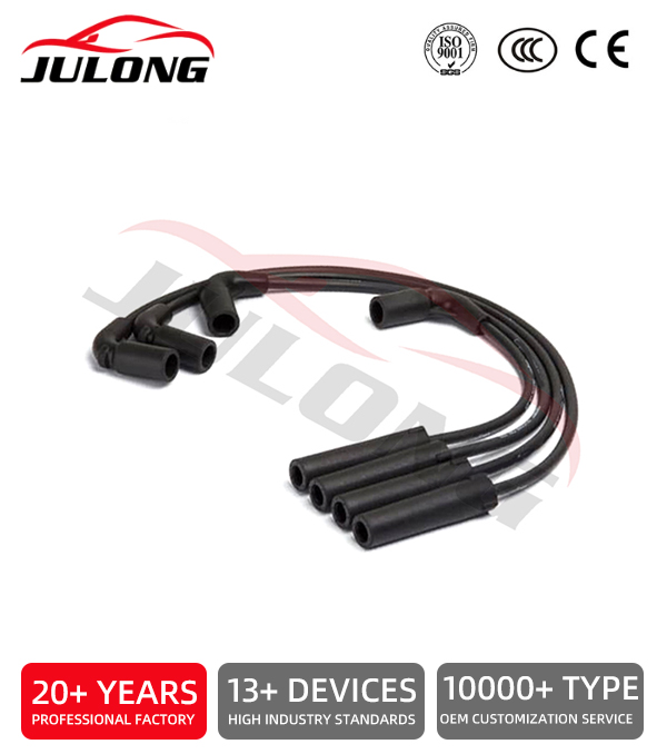 GAZ and UAZ carburetor high-voltage cable, with connector, 1 set. OEM: 402.3707244-01