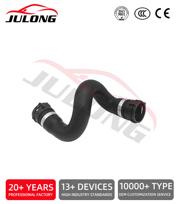 BMW X5 E70 3.0 xDrive 30i lower radiator thermostat hose OEM: 17127537108